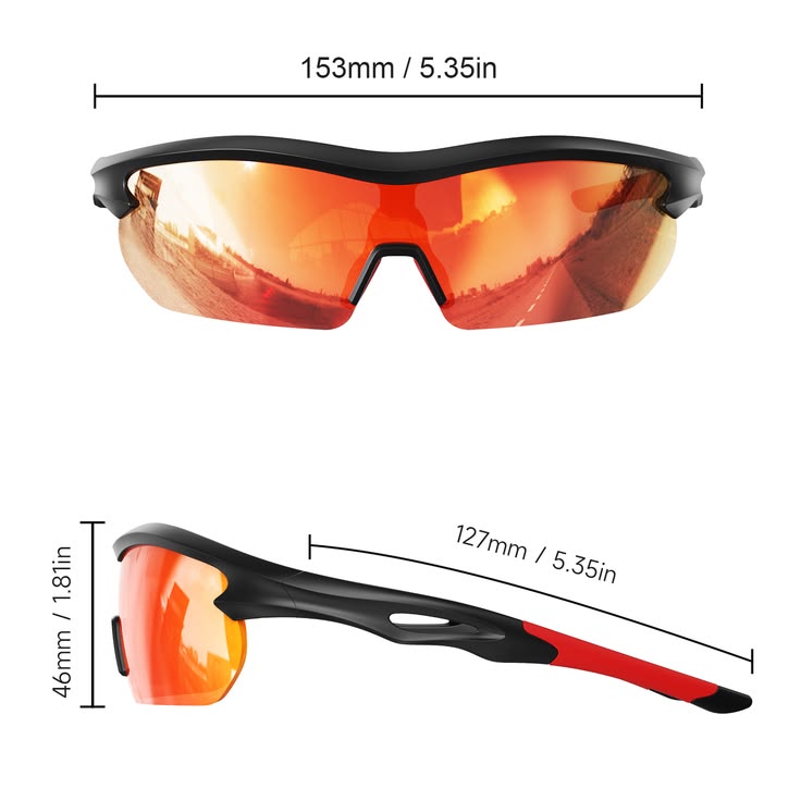 KUJDS 2004Y028 Multi-Function Sport Sunglasses